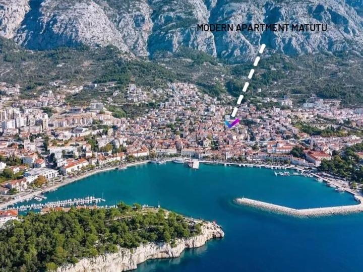 "Modern Apartment Matutu" - Parking Is In The Garage Makarska Buitenkant foto
